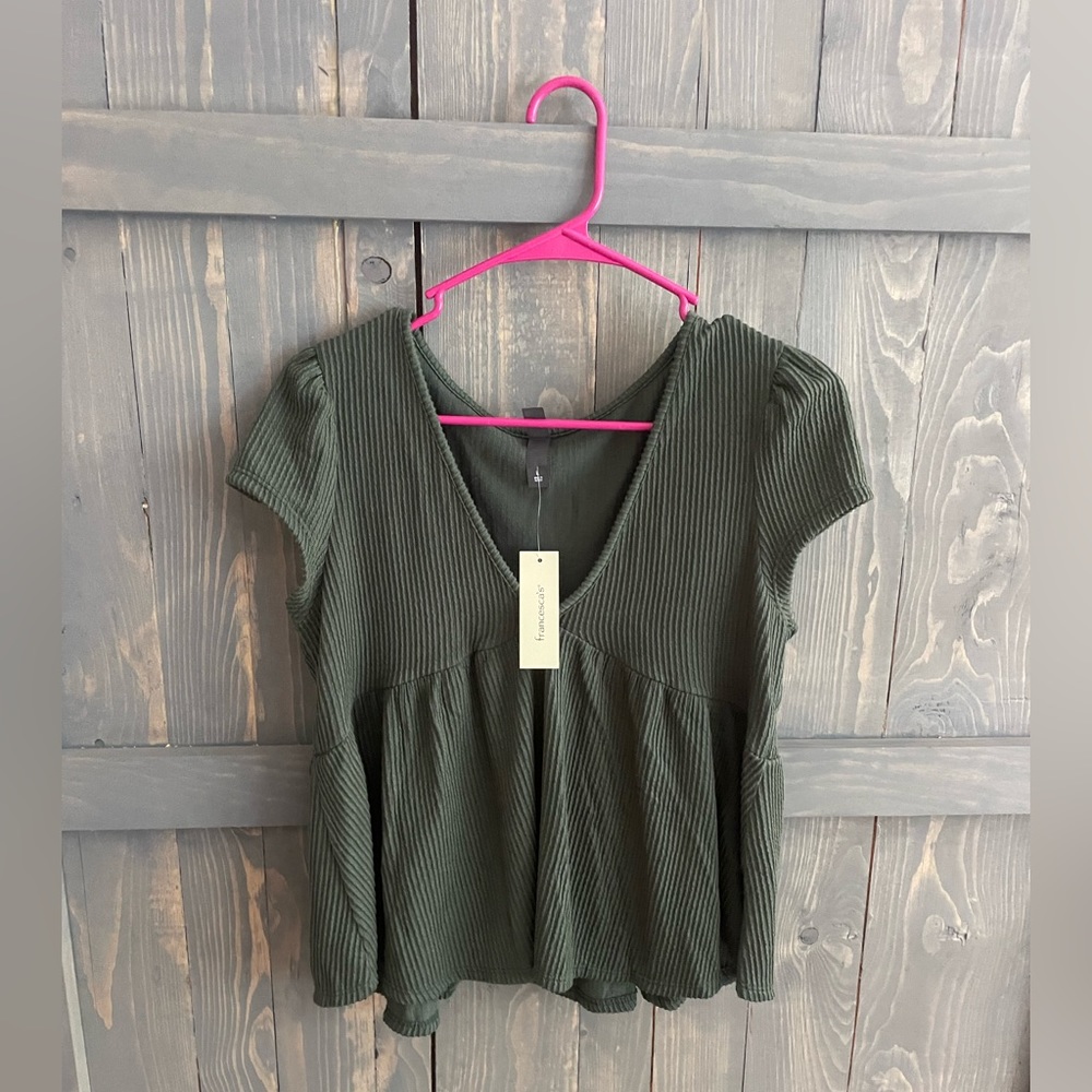 Green Francesca’s shirt